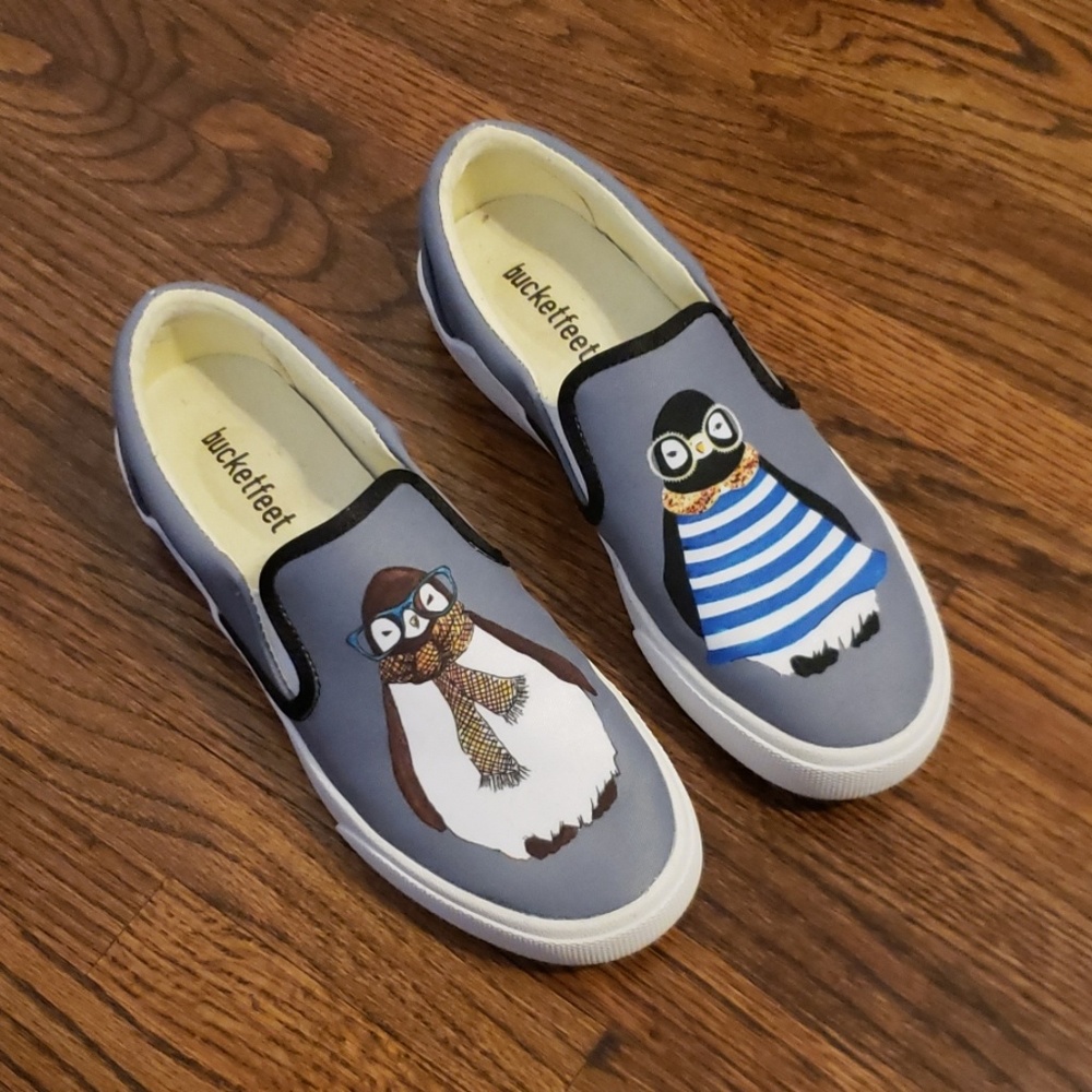 Bucketfeet penguin shoes size 7